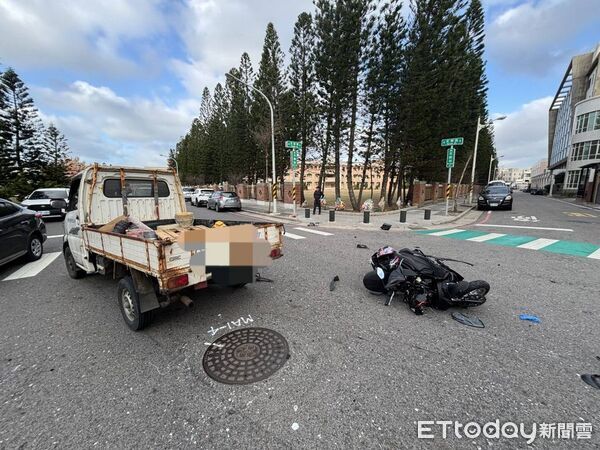 ▲澎湖19歲男大生車禍，頭部受傷送醫急救。（圖／記者陳洋翻攝）