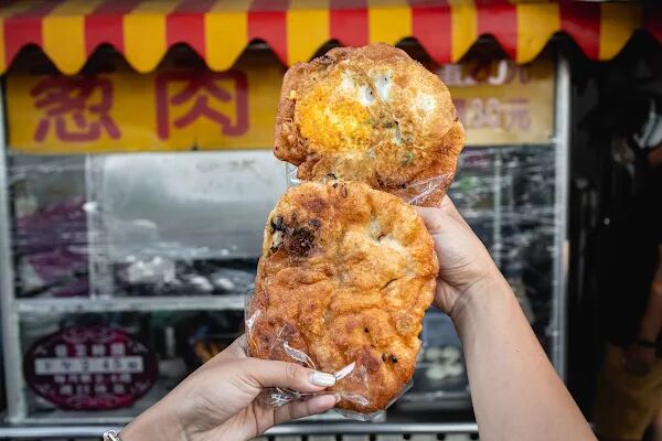 ▲▼鳳山體育館蔥肉餅攤（鄭記）。（圖／部落客美熊很愛吃授權提供）