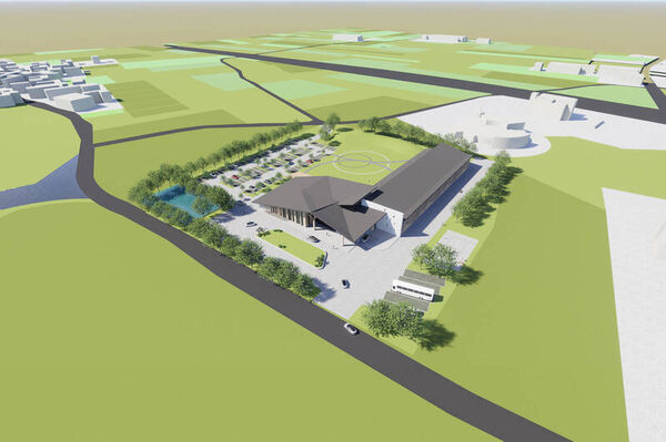 ▲彰化縣規劃在芳苑鄉草湖村建設首座生命園區，基地緊鄰興建中的殯儀館。（圖／縣府提供）