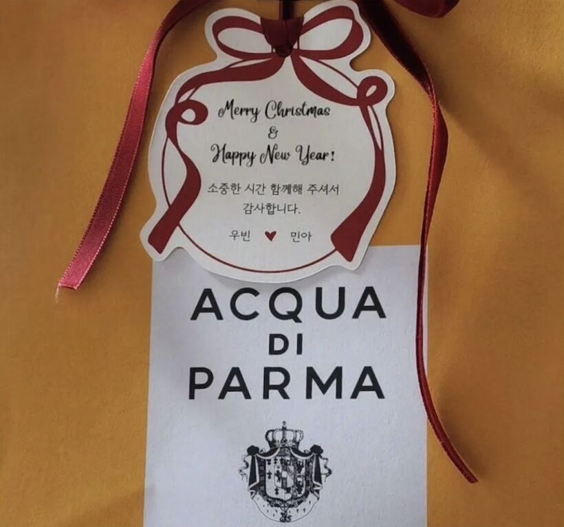 金宇彬,申敏兒,Acqua di Parma,香水,KORRES,香氣,婚禮,婚禮小物。（圖／品牌提供）