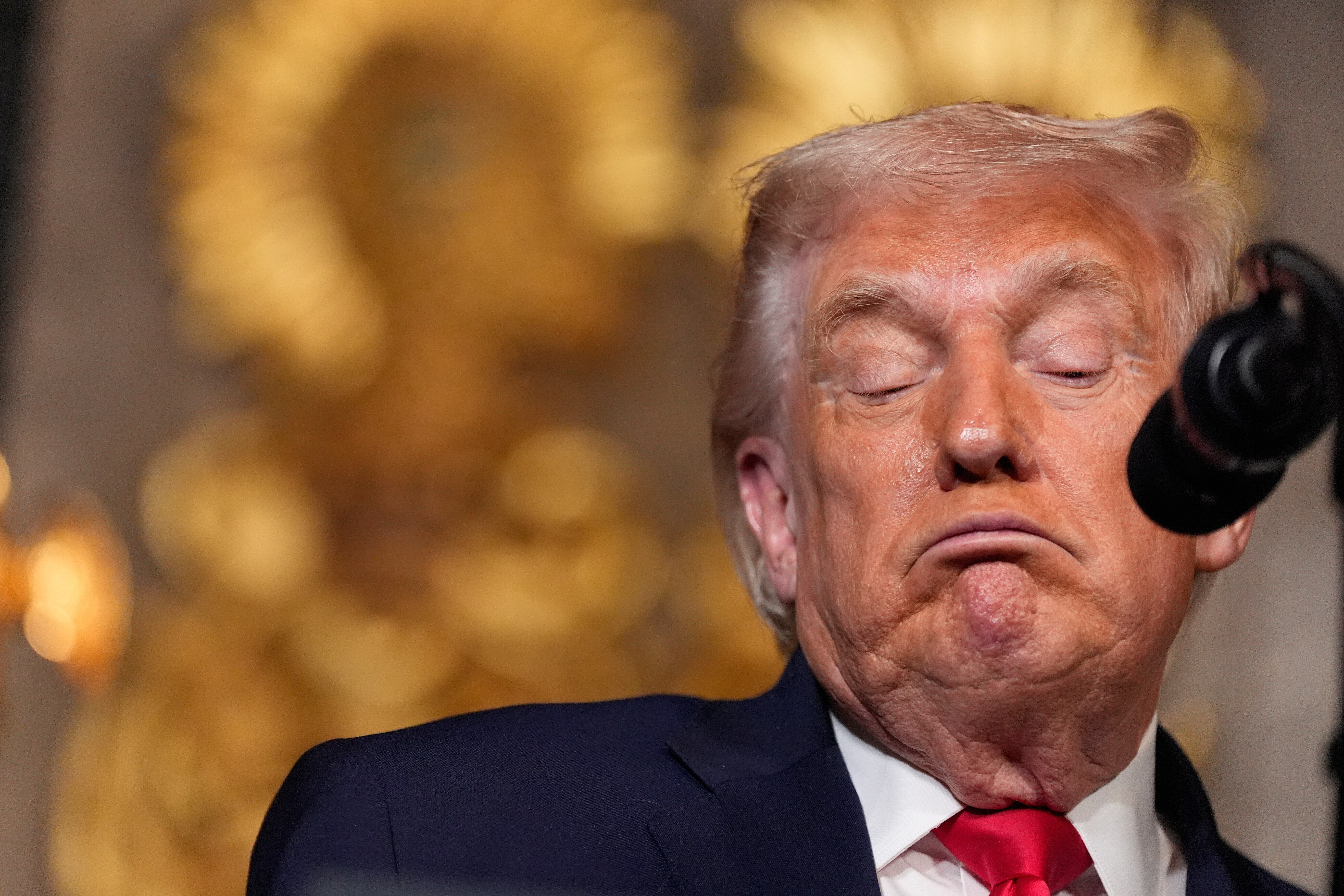 ▲▼美國總統川普在海湖莊園發表演說。（圖／達志影像／美聯社）