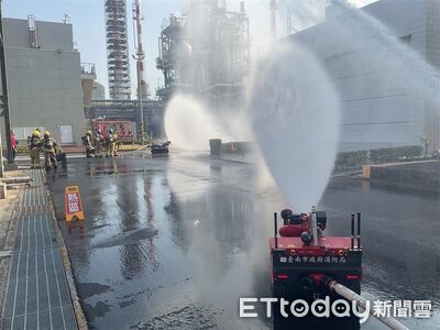 模擬地震釀管線洩漏　南消進駐奇美實業實兵演練科技救災