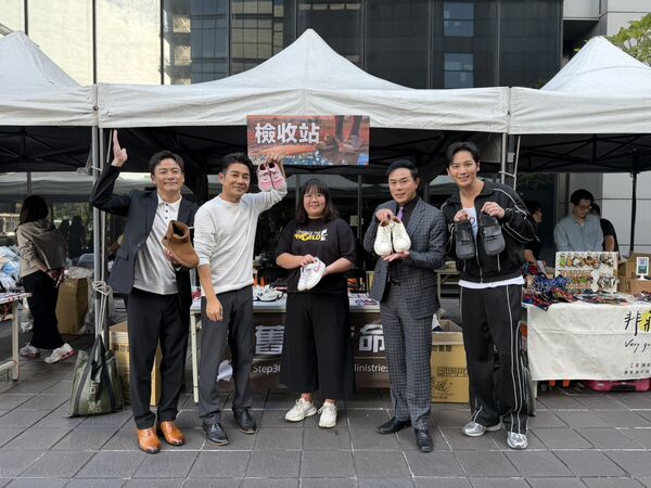 ▲主播相振為(左起)高毓璘、朱培滋、黃家緯與李文儀。（圖／三立提供）