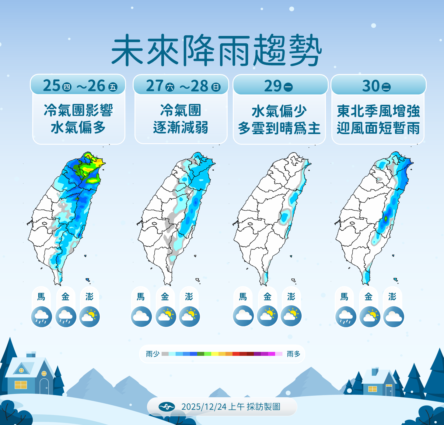 ▲▼未來一周天氣。（圖／氣象署提供）