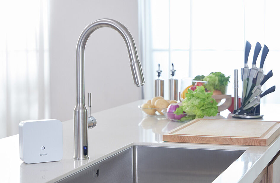 ▲凱薩衛浴推新款電漿滅菌龍頭。（圖／業者提供）