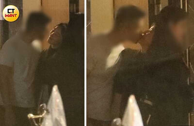 八點檔女神「門口濕吻人夫」 ！夏宇禾深夜現蹤招待所  調情全被拍