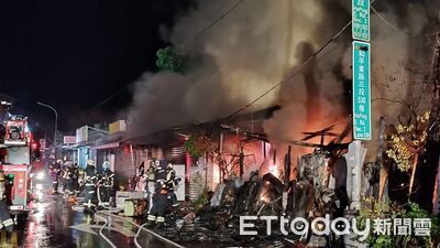 快訊／北市大安區鐵皮屋「囤大批家電」突起火！　濃煙火舌狂竄