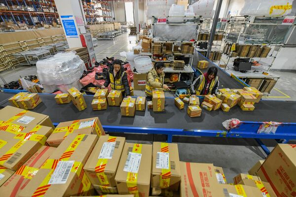 ▲京東貨品倉庫。（圖／CFP）