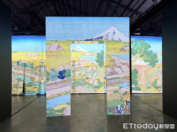 ▲名勝風景區帶您走進浮世繪大師的視野，沉浸於歌川廣重筆下的江戶風光與葛飾北齋《富士山三十六景》中的壯麗景色，。（圖／記者許宥孺攝）