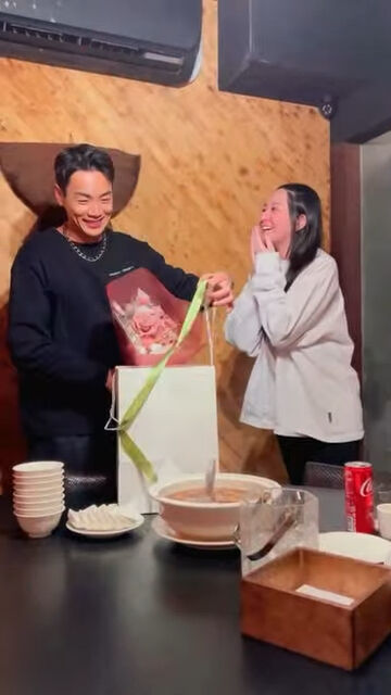 ▲禾浩辰求婚吳品潔成功。（圖／翻攝自Instagram／pinpin_woo）