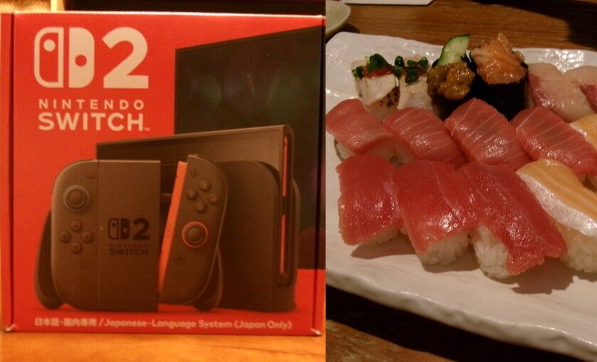 ▲▼壽司換Switch 2。（圖／翻攝自推特）