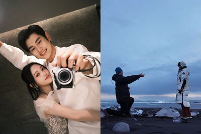 金莎被小19歲男友求婚！冰島浪漫擁吻　2年前姊弟戀被唱衰