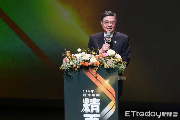 ▲行政院長卓榮泰出席體育運動精英獎。（圖／記者林敬旻攝）