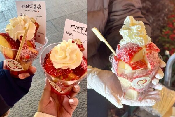 ▲▼聖誕節甜點奶油蘋果糖爆紅。（圖／翻攝自小紅書）