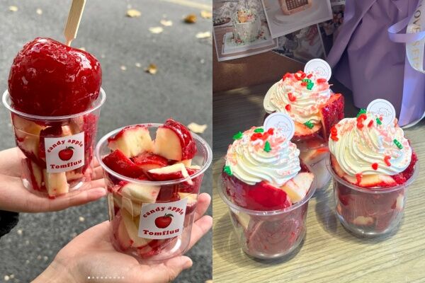 ▲▼聖誕節甜點奶油蘋果糖爆紅。（圖／翻攝自小紅書）