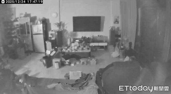 ▲▼台東強震，天搖地晃監視器畫面曝。（圖／民眾提供）