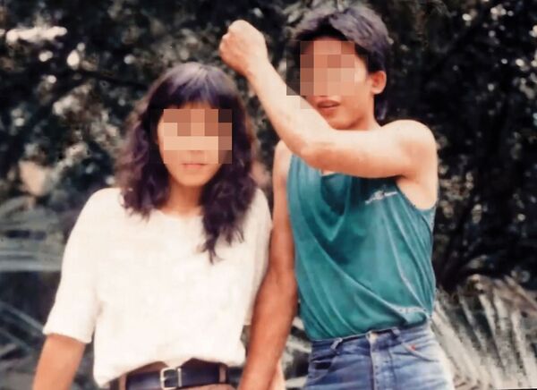 遭李玉民殺害的陳志銘（右）與朱秋媛（左）是同學，也是男女朋友。（東森新聞提供）