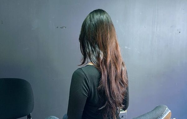 ▲被害少女出面控訴遭孫生侵犯。（圖／記者葉文正攝，攝影中心）