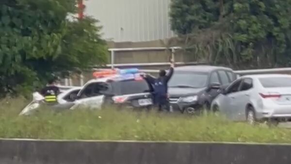 ▲▼ 雲林縣林內鄉，今日中午12時許驚傳警匪追逐            。（圖／民眾提供）