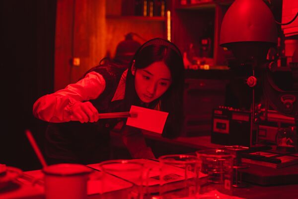 ▲《那張照片裡的我們》宋柏緯(左起)、李沐、振永現身包場映後，分享拍攝幕後花絮。（圖／瀚草文創GrX STUDIO提供）