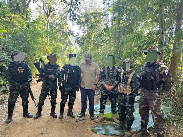 ▲民進黨新北市議員林秉宥前往緬甸境內，惡名昭彰的苗瓦迪地區的順達園區。（圖／／翻攝自Facebook／林秉宥）