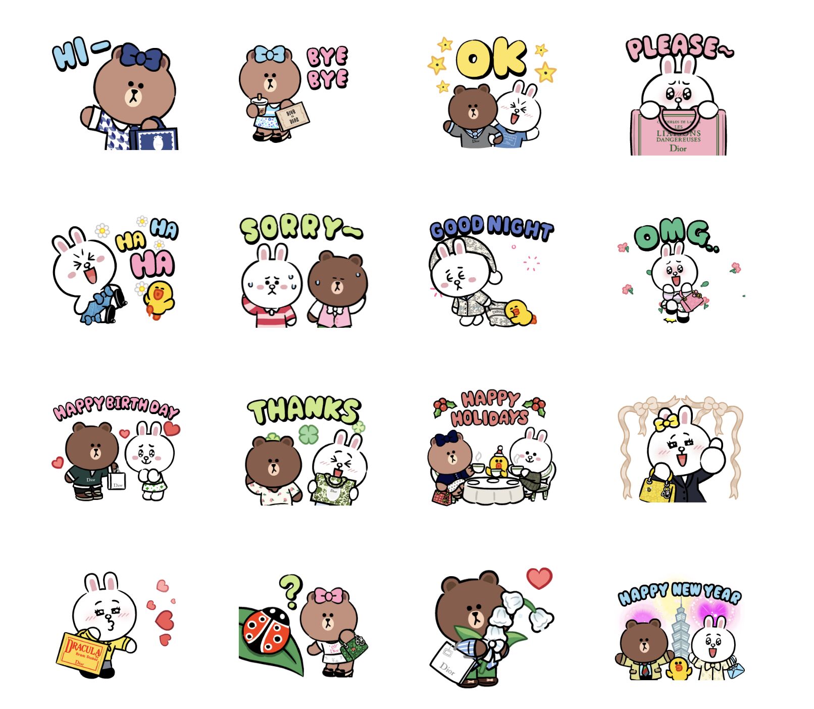 ▲精品貼圖。（圖／品牌提供、翻攝LINE）