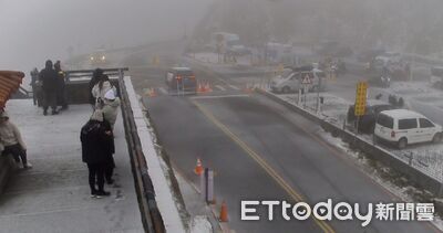 合歡山路面結冰！昆陽至大禹嶺須加掛雪鏈　管制範圍一次看