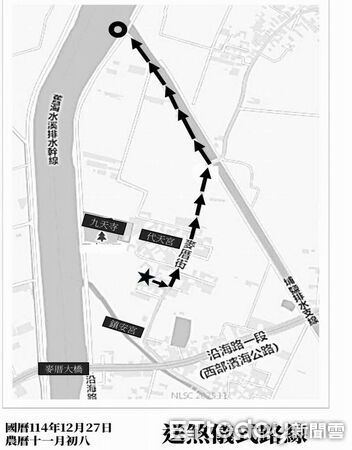 ▲福興鄉明晚「送肉粽」路線確定版。（圖／翻攝臉書~~我愛鹿港小鎮~~）