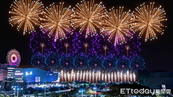 ▲▼高雄跨年雙彩蛋。（圖／高雄市政府提供）