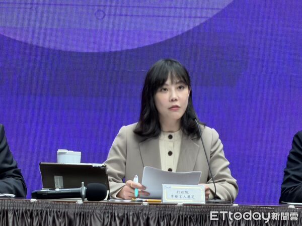 ▲▼行政院發言人李慧芝出席行政院會記者會。（圖／記者陳家祥攝）