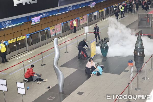 ▲▼北捷演練無差別攻擊。（圖／記者徐文彬攝）