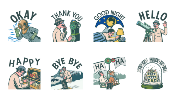 ▲精品貼圖。（圖／品牌提供、翻攝LINE）