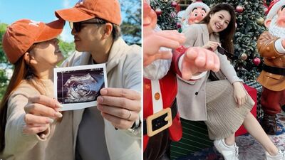 Energy書偉辣妻「懷雙胞胎身材太不科學」！小腿超細  被拍全身照