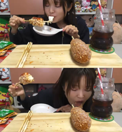 ▲▼85萬吃播YTR Togimochi爆假吃。（圖／翻攝自X）