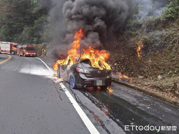 ▲▼南投火燒車。（圖／記者高堂堯翻攝）