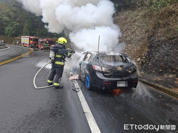 ▲▼南投火燒車。（圖／記者高堂堯翻攝）