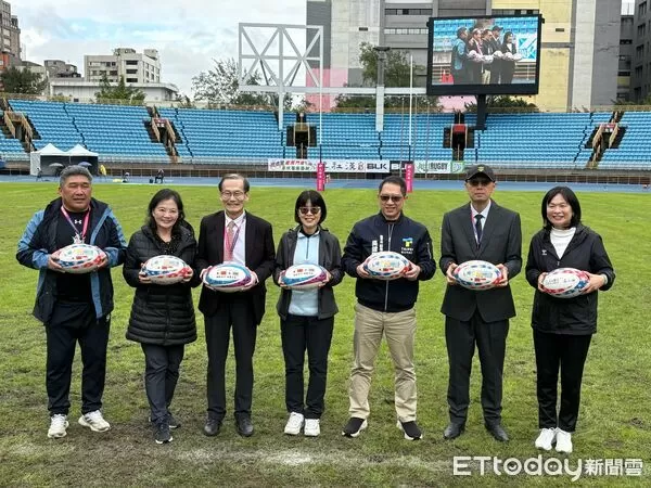 ▲2025元坤盃七人制國際邀情賽，27日在台北火熱開打。（圖／記者杜奕君攝）