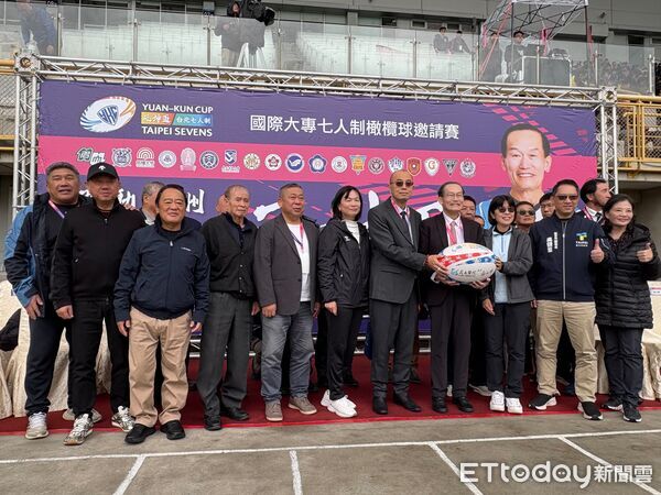 ▲2025元坤盃七人制國際邀情賽，27日在台北火熱開打。（圖／記者杜奕君攝）