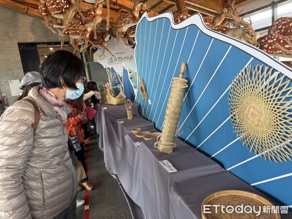 ▲「竹境．時光流」左鎮竹工藝展在左鎮化石園區登場，結合化石自然史與在地竹藝，展開跨越億萬年的文化對話。（記者林東良翻攝，下同）