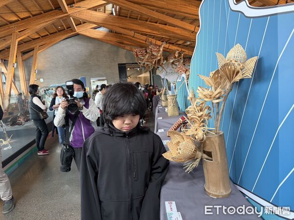 ▲「竹境．時光流」左鎮竹工藝展在左鎮化石園區登場，結合化石自然史與在地竹藝，展開跨越億萬年的文化對話。（記者林東良翻攝，下同）