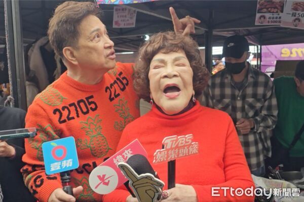 ▲88歲「阿姑」周遊與老公李朝永27日現身圓山花博公園，出席國際獅子會公益嘉年華。（圖／記者蕭采薇攝）