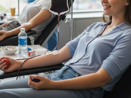 ▲▼捐血。（示意圖／為AI生成，經編輯審核）