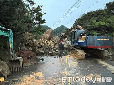 平溪106線坍方中斷「預計今1500單向通車」 工務局曝新北地震災情