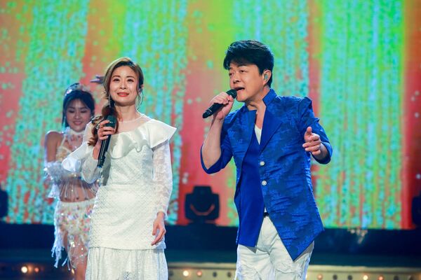 ▲白冰冰(右起)、翁立友、林珊與陽帆。（圖／民視提供）