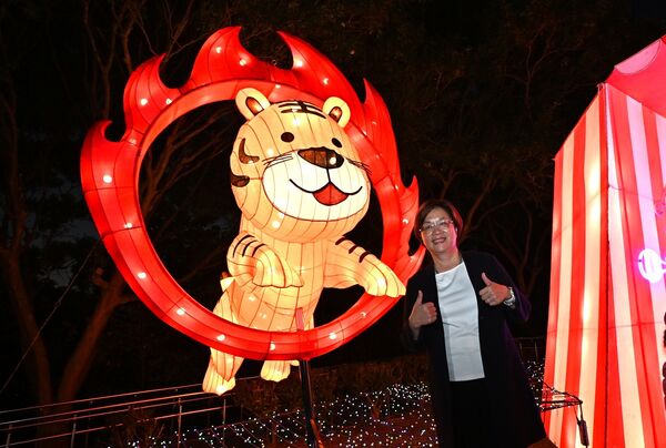 ▲為期65天的彰化月影燈季今晚開燈現場湧入6萬人到場。（圖／縣府提供，以下同）