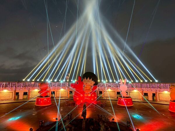 ▲為期65天的彰化月影燈季今晚開燈現場湧入6萬人到場。（圖／縣府提供，以下同）