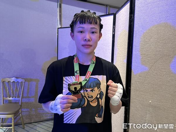 ▲台灣職業拳擊好手羅于婷。（圖／記者蔡厚瑄攝）