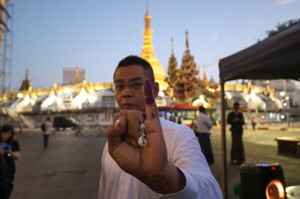 ▲▼  緬甸選舉。（圖／路透）