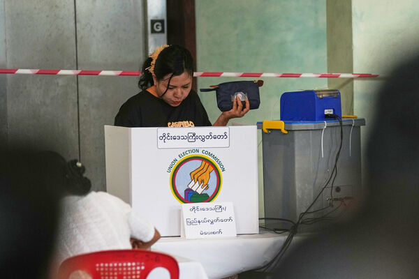 ▲▼   緬甸選舉 。（圖／達志影像／美聯社）