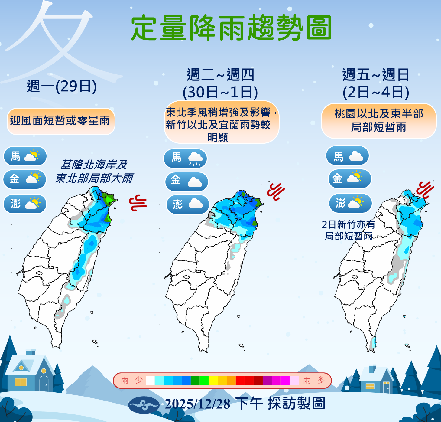 ▲▼未來一周天氣。（圖／氣象署提供）